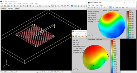 Modeling a patch antenna with AN-SOF.