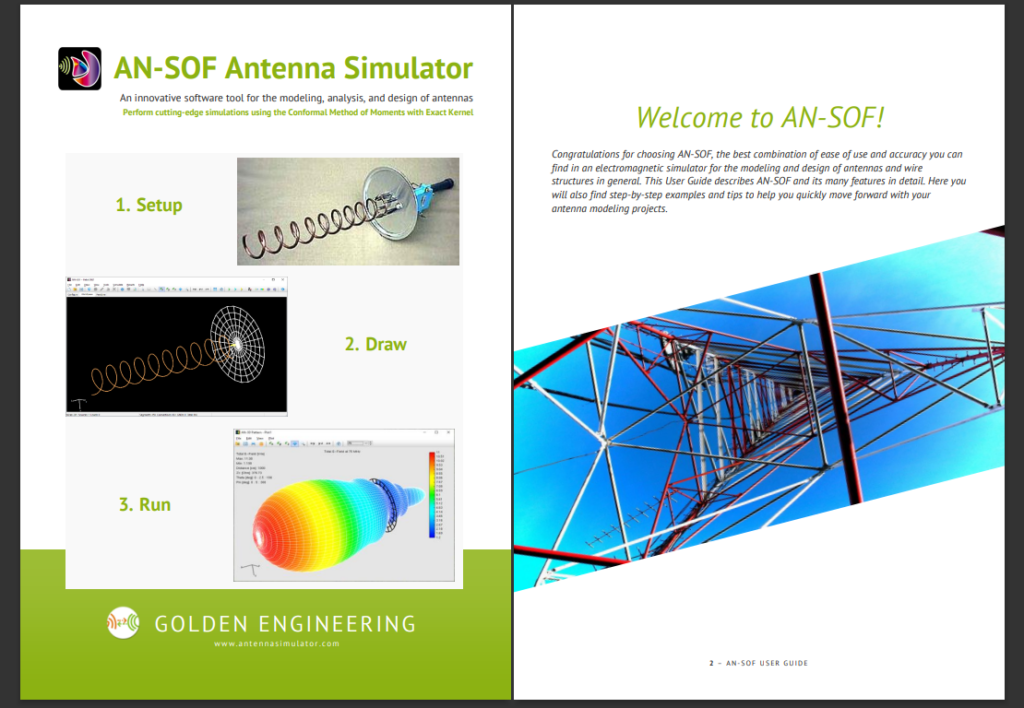 New User Guide for AN-SOF Antenna Simulator.